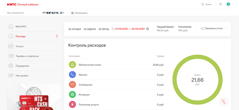 Как посмотреть детализацию звонков через сайт МТС